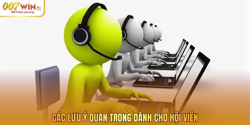 Các lưu ý quan trọng dành cho hội viên